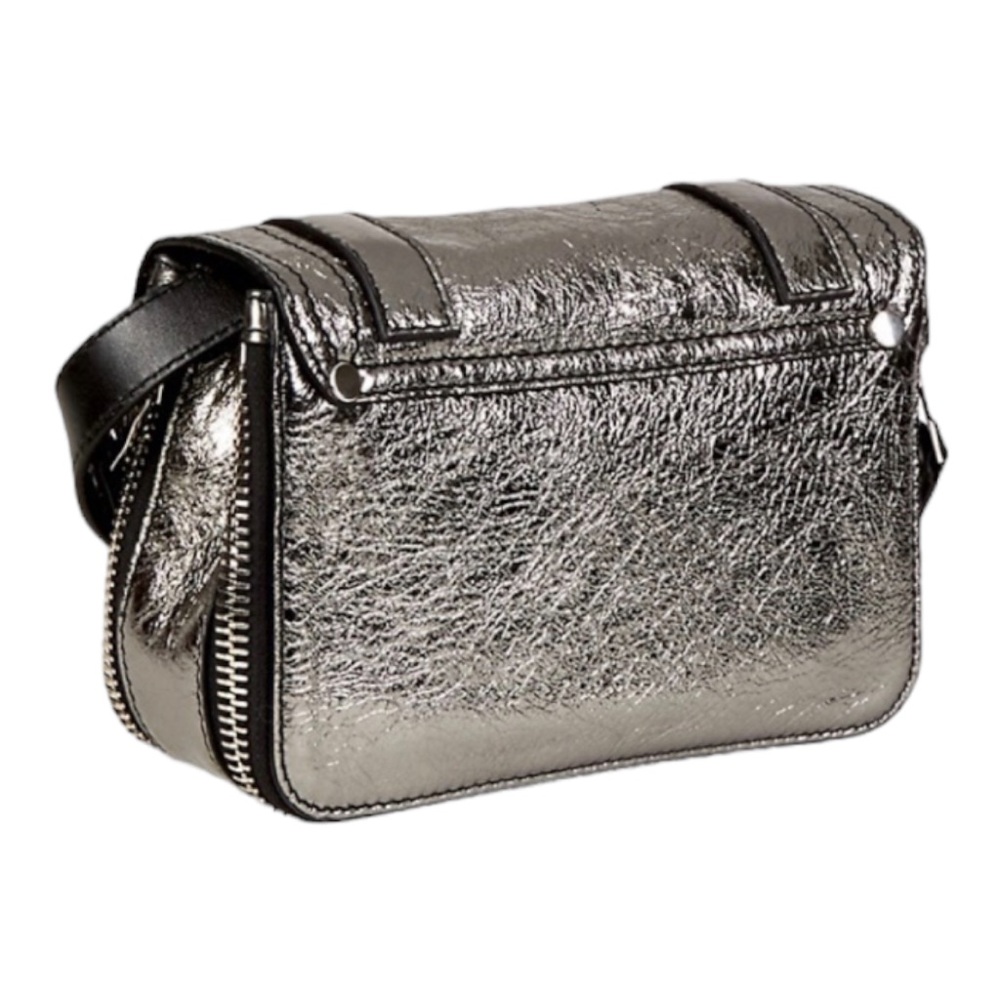 Proenza Schouler Mini PS1 Metallic silver Leather Crossbody Bag - Picture 4 of 16